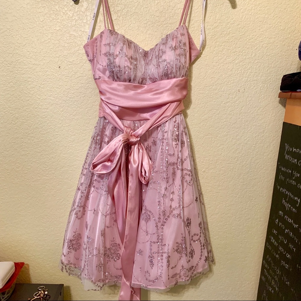 Blush pink formal dress